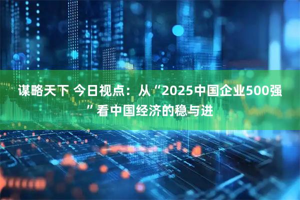 谋略天下 今日视点：从“2025中国企业500强”看中国经济的稳与进